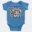 Straight Outta Omr Onesie/Romper in Orchid Blue Color